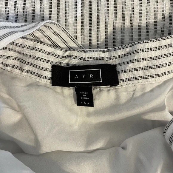 AYR Blue and White Striped Midi Dress - Picture 6 of 8